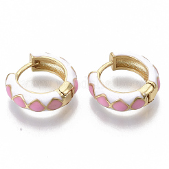 Brass Huggie Hoop Earrings&nbsp;EJEW-S209-05
