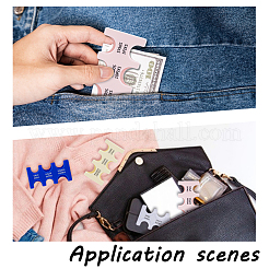 4Pcs 4 Colors ABS Plastic Japanese Yen Coin Holder Hard Case Organizer&nbsp;AJEW-HY0002-33A