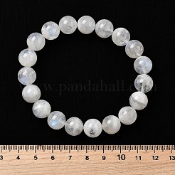 Natural Moonstone Round Beads Stretch Bracelets for Women&nbsp;BJEW-L712-A06