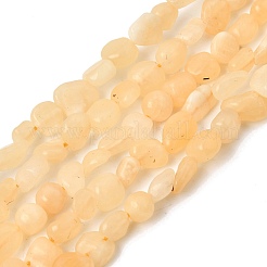 天然石トパーズ翡翠ビーズ連売り  ナゲット  タンブルストーン  7~10x5~9x4.5~5.5mm  穴：1mm  約61~63個/連  15.94''（40.5~41センチメートル）&nbsp;GG-CBAC13F-A05-01