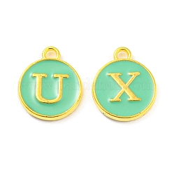Initial Letter A~Z Alphabet Enamel Charms&nbsp;ENAM-XCP0001-36