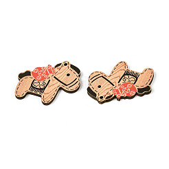 Printed Wooden Pendants&nbsp;WOOD-T033-01B
