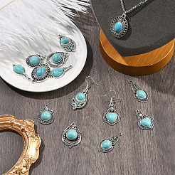 14Pcs 7 Styles Tibetan Style Zinc Alloy Pendants&nbsp;FIND-SZ0019-82
