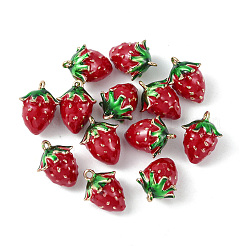Brass Enamel Charms&nbsp;KK-G462-28LG