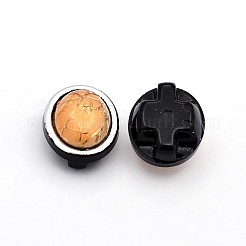 縫い付け用台湾アクリルストーン  マルチ連リンク  服飾材料  オーバル  砂茶色  20.5x16x9mm  穴：1mm&nbsp;X-SA54-13x18-S18-J11