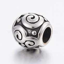 304 Stainless Steel European Beads&nbsp;STAS-H440-71AS