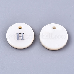 Natural Freshwater Shell Pendants&nbsp;SHEL-Q018-01A-H-P