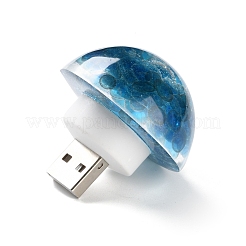 Resin & Epoxy Resin Decor Plate Night Light&nbsp;DJEW-K030-01A