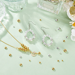 160Pcs 10 Style Brass Beads&nbsp;KK-BC0013-01