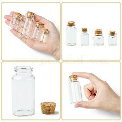 24Pcs 4 Styles Glass Bottle&nbsp;CON-FS0001-17