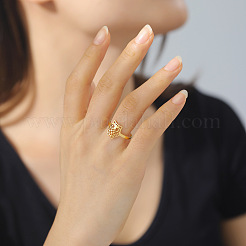 304 Stainless Steel Open Cuff Rings&nbsp;RJEW-H213-01G