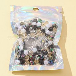 20g透明アクリルビーズセット  多面カット  ラウンド＆バイコン  ミックスカラー  6x5.5mm  穴：1~1.3mm&nbsp;TACR-FS0001-33