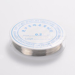 銅製ワイヤー  ニッケルフリー  銀  32ゲージ  0.2mm  約35m /ロール&nbsp;CW0.2mm006
