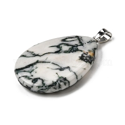 Natural Tree Agate Pendants&nbsp;G-F820-14P-07
