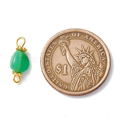 Natural Chrysoprase Links Connectors&nbsp;PALLOY-JF01091-06