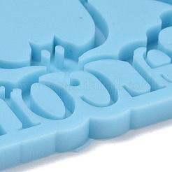 Bat with Word Welcome Pendant Silicone Molds&nbsp;DIY-F109-05