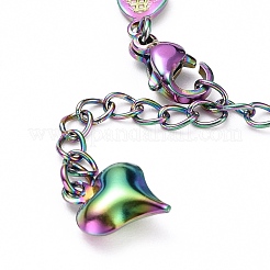 Rainbow Color 304 Stainless Steel Bracelet Making&nbsp;STAS-L248-004M