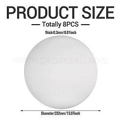 Disposable Round Paper Placemat&nbsp;AJEW-TAC0030-036A