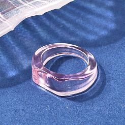 Kids Transparent Acrylic Glue on Ring Base&nbsp;LS-RJEW-P154-01A-01