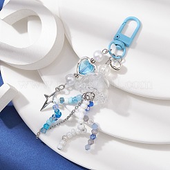 Luminous Acrylic Star Pendant Decoration&nbsp;HJEW-JM01443-02