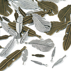 40Pcs 10 Styles Tibetan Style Alloy Pendants&nbsp;TIBEP-TA0001-44