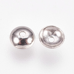 Non-Tarnish Apetalous 201 Stainless Steel Bead Caps&nbsp;STAS-L205-13B