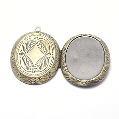 Brass Locket Pendants&nbsp;X-KK-F717-22AB-NR