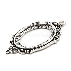 Alloy Pendant Cabochon Settings&nbsp;PALLOY-D020-12AS