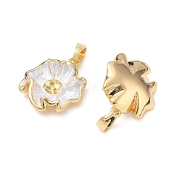 Brass Enamel Peg Bails Charms&nbsp;KK-CBA746B-03G