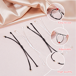 30Pcs 2 Colors Waxed Polyester Braided Cord Bracelet Making&nbsp;AJEW-DC00007