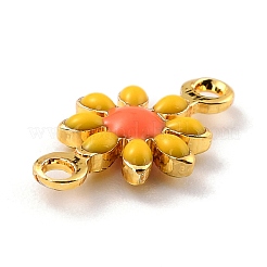 Brass Enamel Links Connectors&nbsp;KK-260-01G-07-RS