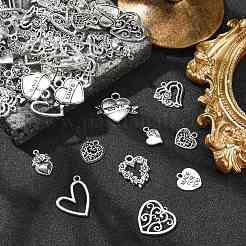 100Pcs 10 Styles Tibetan Style Alloy Pendants&nbsp;TIBEP-CJ0002-64