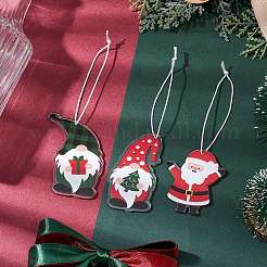 Santa Claus & Gnome Acrylic Pendants Decoration&nbsp;HJEW-JM02268