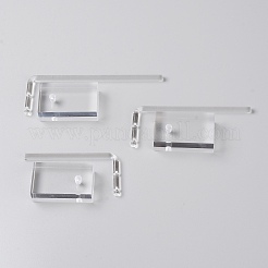 L字型アクリルイヤリングディスプレイセット3個  ジュエリーディスプレイラック  透明  5x3x9cm  5x3x11cm  5x3x13cm&nbsp;EDIS-WH0011-03