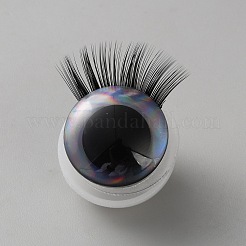 樹脂人形の工芸品の目  おもちゃの DIY アクセサリー用  ライトグレー  20x24.5mm&nbsp;DIY-WH0698-010E