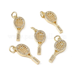 Brass Micro Pave Clear Cubic Zirconia Pendants&nbsp;LS-KK-E068-VB143