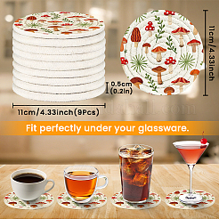 Polyester & Cotton Woven Coasters&nbsp;AJEW-WH0874-001