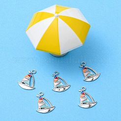 Alloy Enamel Pendant Rhinestone Settings&nbsp;ENAM-YW0002-34