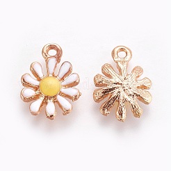 Alloy Enamel Pendants&nbsp;PALLOY-WH0052-04F