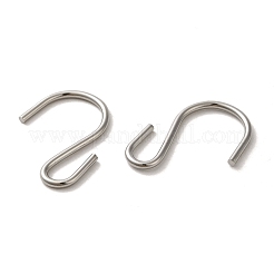 変色しない304ステンレススチールSフック留め具  ステンレス鋼色  33.5x22.5x2mm&nbsp;STAS-C085-03F-P