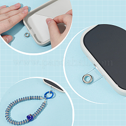 合金ガラスラインストーンモバイルチェーン  携帯ストラップ  PVC携帯電話ストラップパッチ付き  145mm&nbsp;AJEW-AR0002-76