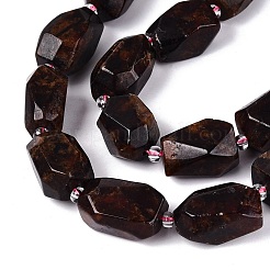 Natural Orange Garnet Beads Strands&nbsp;G-N362-07A-02