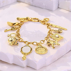Vintage Alloy Fairy Tale Multi Charm Bracelets for Women&nbsp;WG11E0E-01
