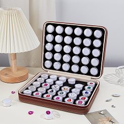 Plastic Loose Diamond Round Boxes&nbsp;CON-WH0099-42D