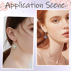 DIY Half Round/Dome & Heart Stainless Steel Dangle Earring Making Kits&nbsp;DIY-SC0028-73