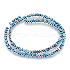 Electroplate Non-magnetic Synthetic Hematite Bead Strands&nbsp;G-I208-18F-S