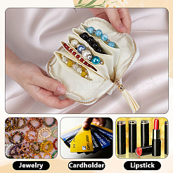 Cloth Jewelry Storage Zipper Bags with Tassel for Earrings Rings Bracelets Necklaces&nbsp;AJEW-WH0596-664A