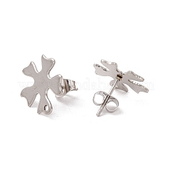 Non-Tarnish 201 Stainless Steel Stud Earring Findings&nbsp;STAS-G266-11P