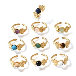 304 Stainless Steel Cuff Open Rings for Women&nbsp;GG-CBAE295-01G