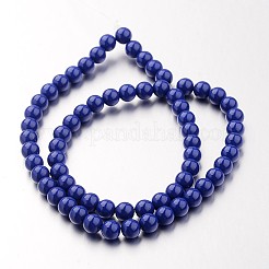 Non-magnetic Synthetic Hematite Bead Strands&nbsp;G-F301-6mm-04